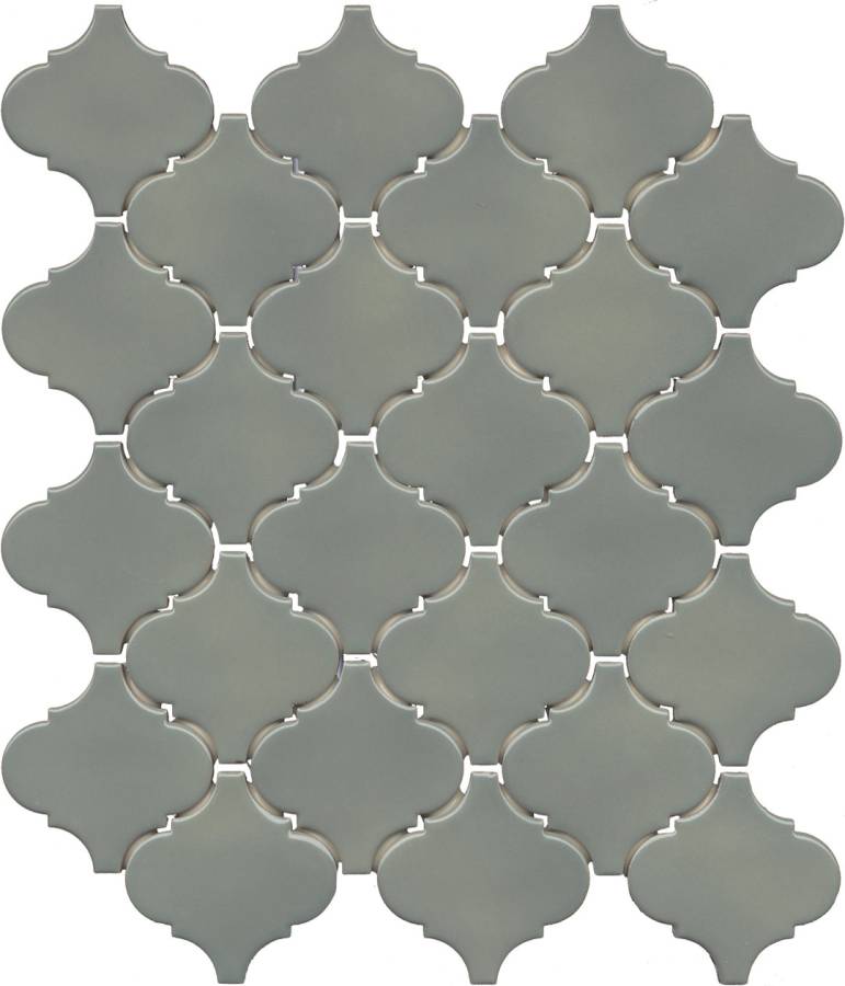 Арабески Марокко зелёный глянцевый 26x30x0,7