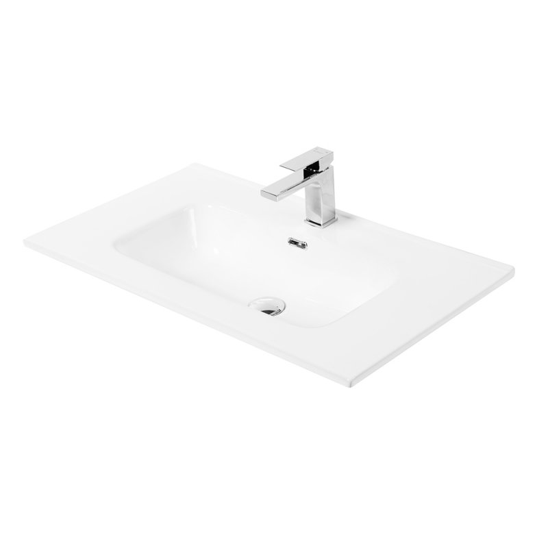 Тумба с раковиной подвесная BelBagno ETNA-H60 100 Bianco Lucido, раковина белая