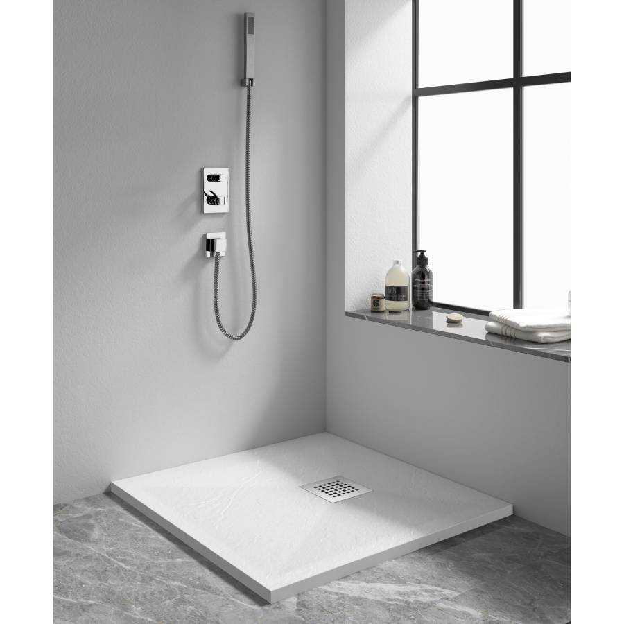 Душевой поддон квадрат STONE TRAY-W  900x900