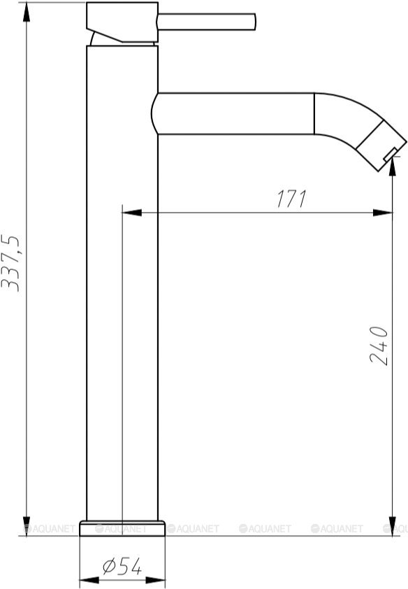 Смеситель для раковины Aquanet Steel AF210-11S