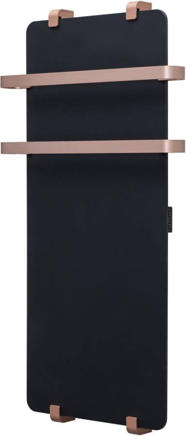 Полотенцесушитель электрический Allen Brau Infinity 140x44 с рейлингом 2.0 и креплением, медь браш