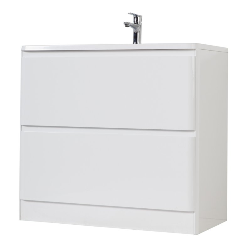 Тумба с раковиной напольная BelBagno ALBANO 90 Rovere Rustico, раковина белая