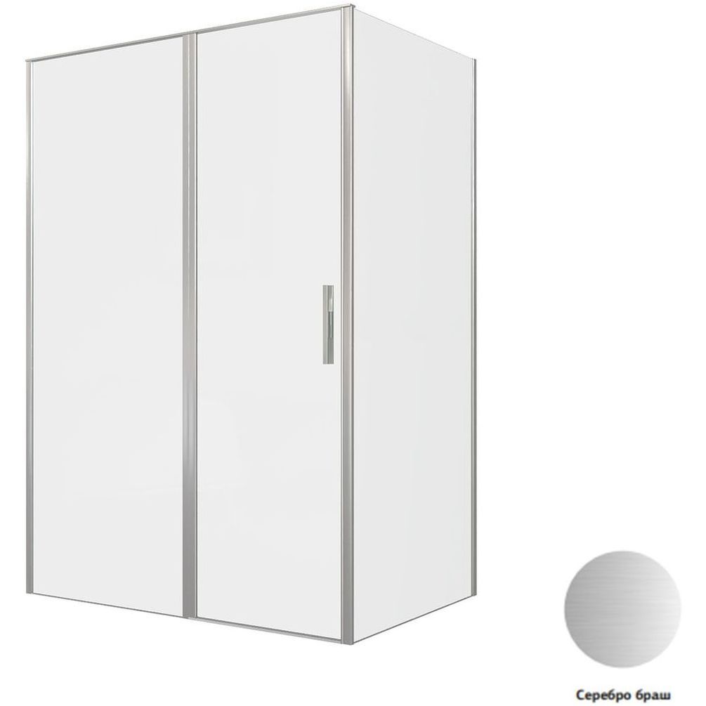 Душевой уголок Allen Brau Priority 140x100 3.31035.BA + 3.31047.BA серебро браш