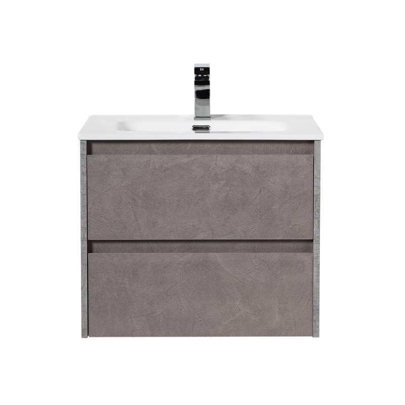 Тумба с раковиной подвесная BelBagno KRAFT 60 Rovere Nebrasca Nature, раковина белая