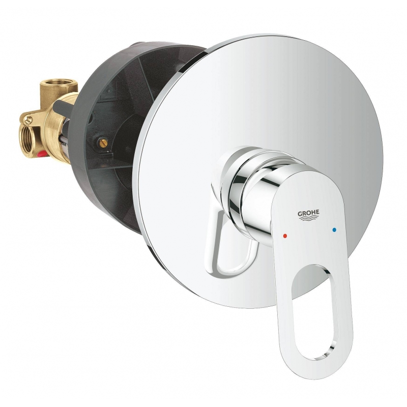 Смеситель для душа GROHE BauLoop (внешняя и встраиваемая части), хром (29080000