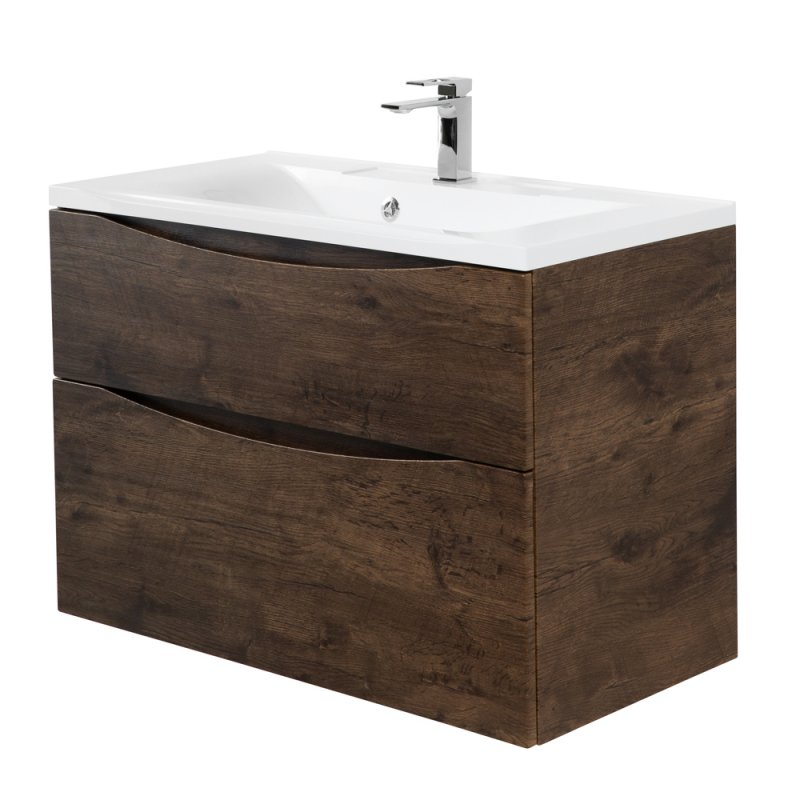 Тумба с раковиной подвесная BelBagno MARINO-H60 100 Bianco Lucido, раковина белая
