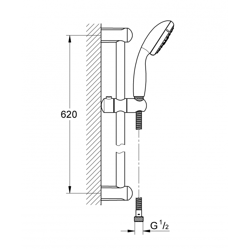 Душевой гарнитур Grohe Tempesta New 27795001