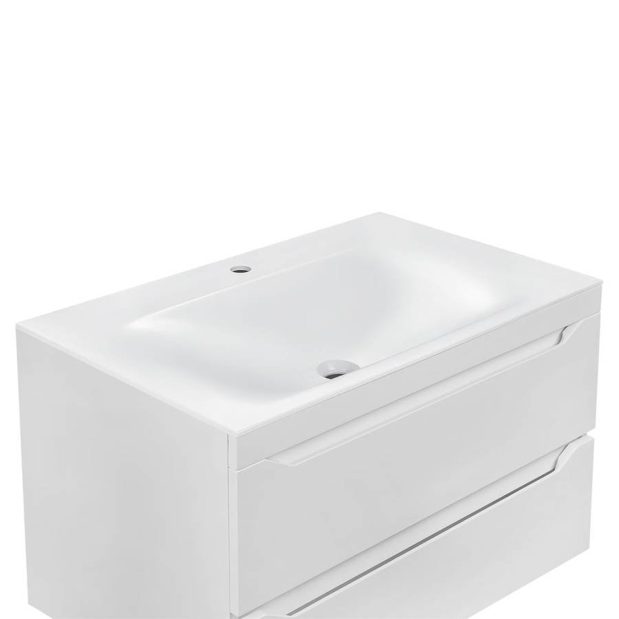Раковина VCB-1F800W из искусственного камня, цвет белый