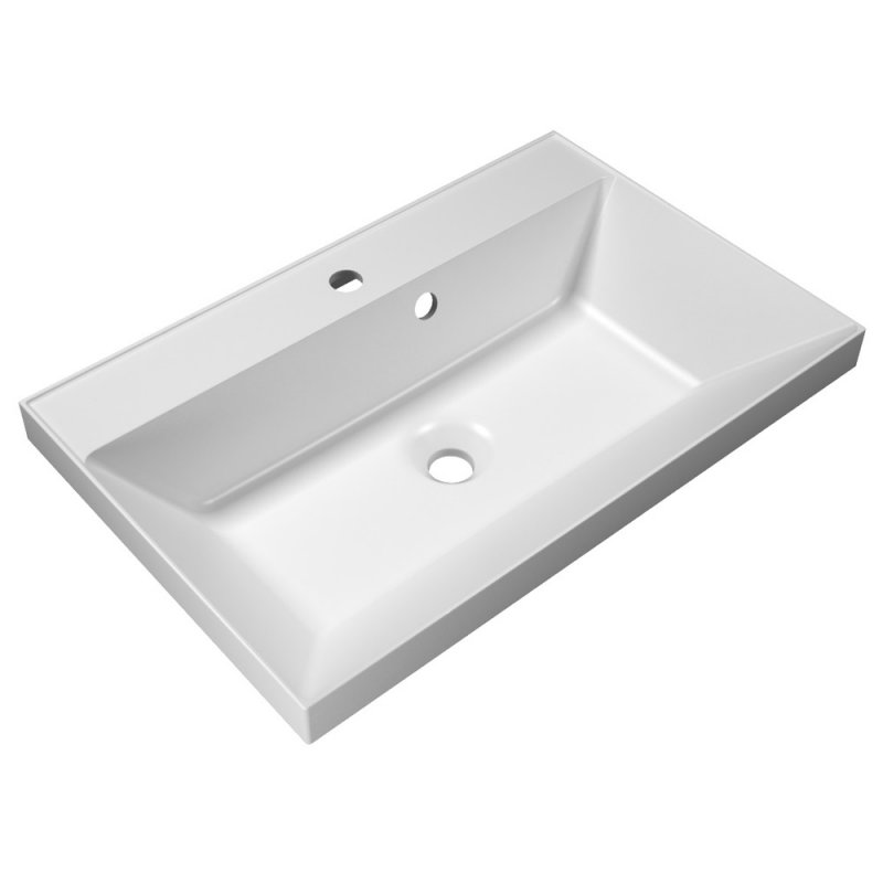 Тумба с раковиной подвесная BelBagno VITTORIA 70 Grigio Opaco, раковина белая