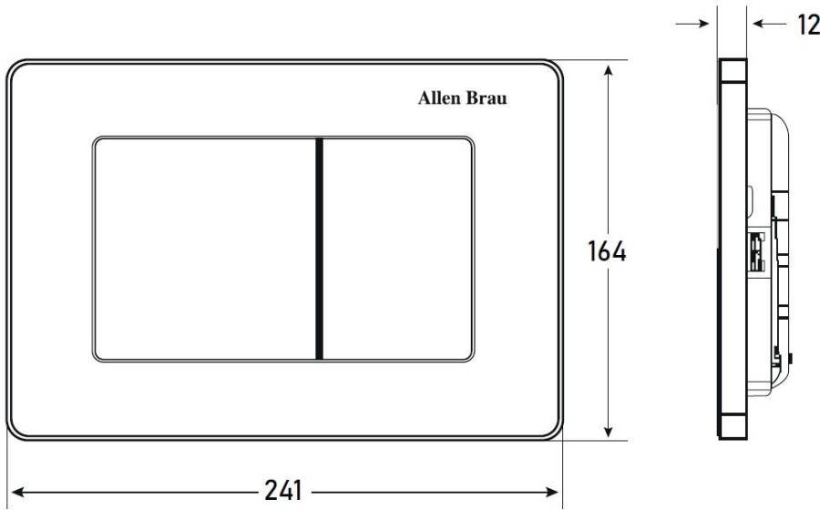 Клавиша смыва Allen Brau Infinity 9.20006.BN сталь браш