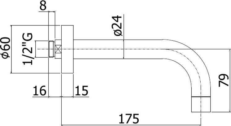 Излив Paffoni Light ZBOC041CR