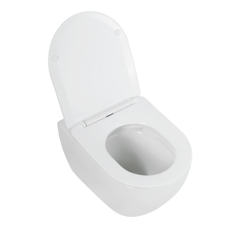 Комплект 4 в 1 Унитаз подвесной Cezares STYLUS-TOR CZR-6601-TH-TOR с сид-ем CZR-2316-SC + Система инст. для унит-в BB002-80 с кн.смыва BB005-PR-CHROME