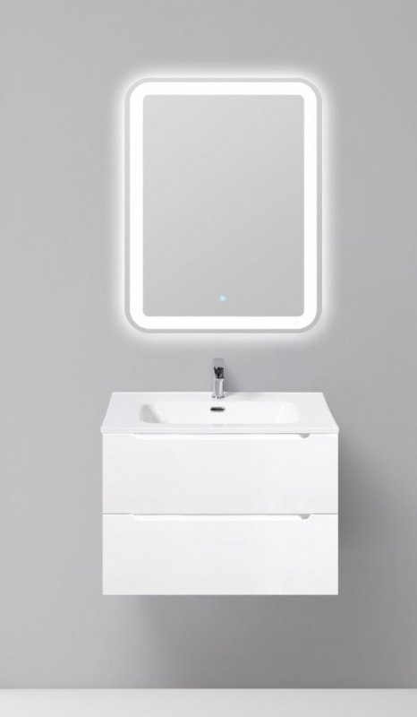 Тумба с раковиной подвесная BelBagno ETNA39-70 Rovere Moro, раковина белая