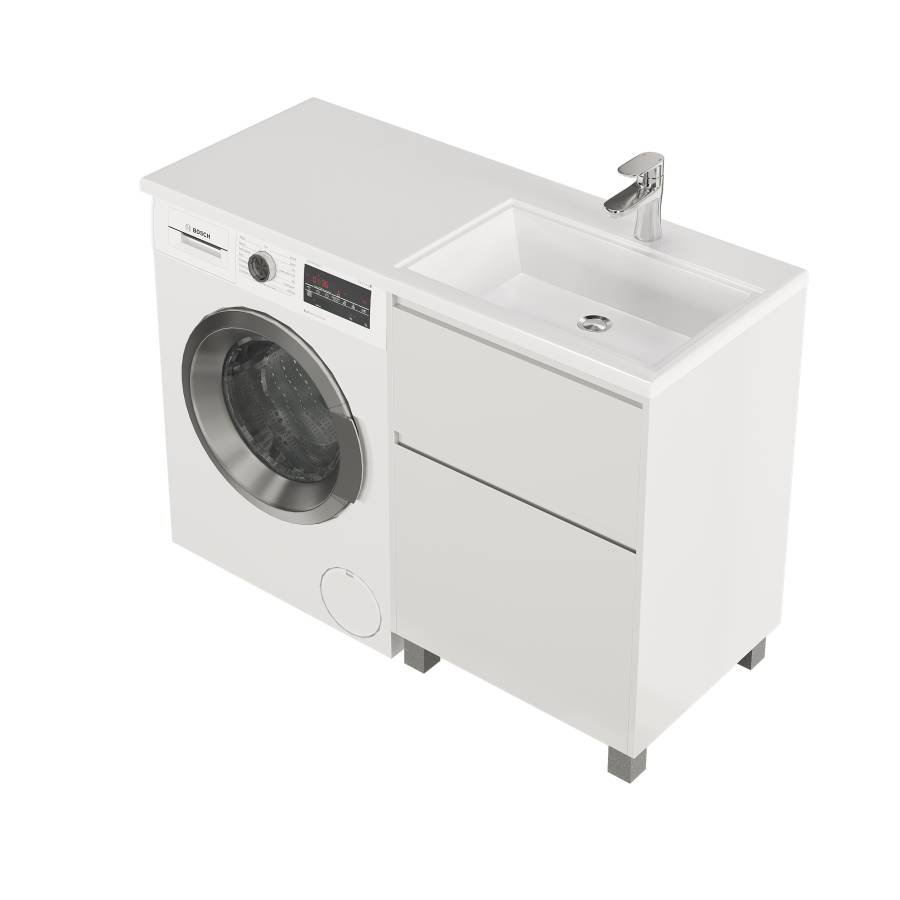 Тумба с раковиной напольная Creto Cafor White 110 правосторонняя