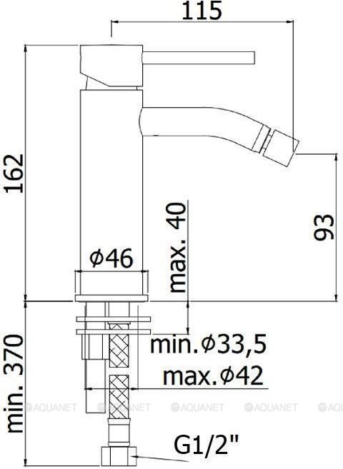 Смеситель для биде Paffoni Light LIG131ST