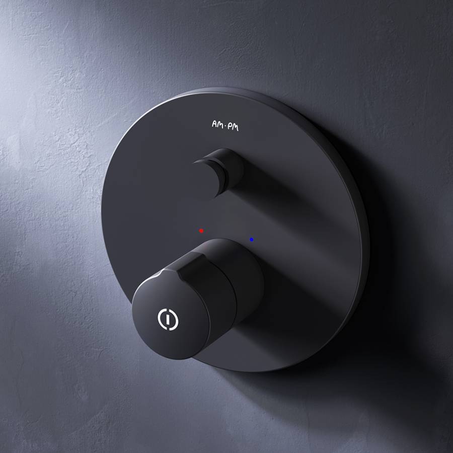 F85A45722 X-Joy TouchReel Смеситель д/ванны/душа, монтируемый в стену, чёрный, шт.