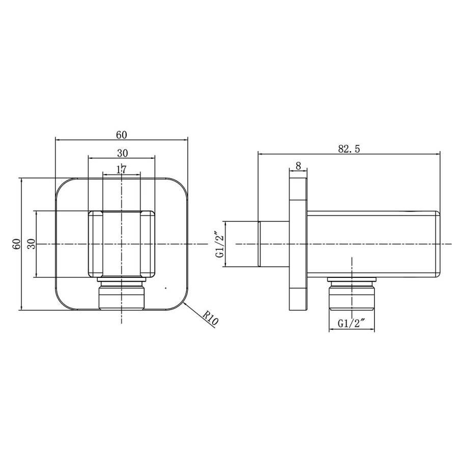 Душевой комплект Inspire VSFW-3I21MT4GM встраиваемый, термостат, двухрежимный, вороненая сталь