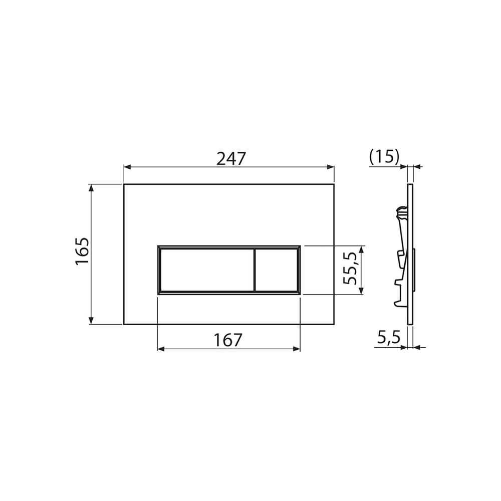 Инсталляция Alcaplast AM101/1120-4:1 RU M578-0001 для унитаза с Черной матовой клавишей смыва