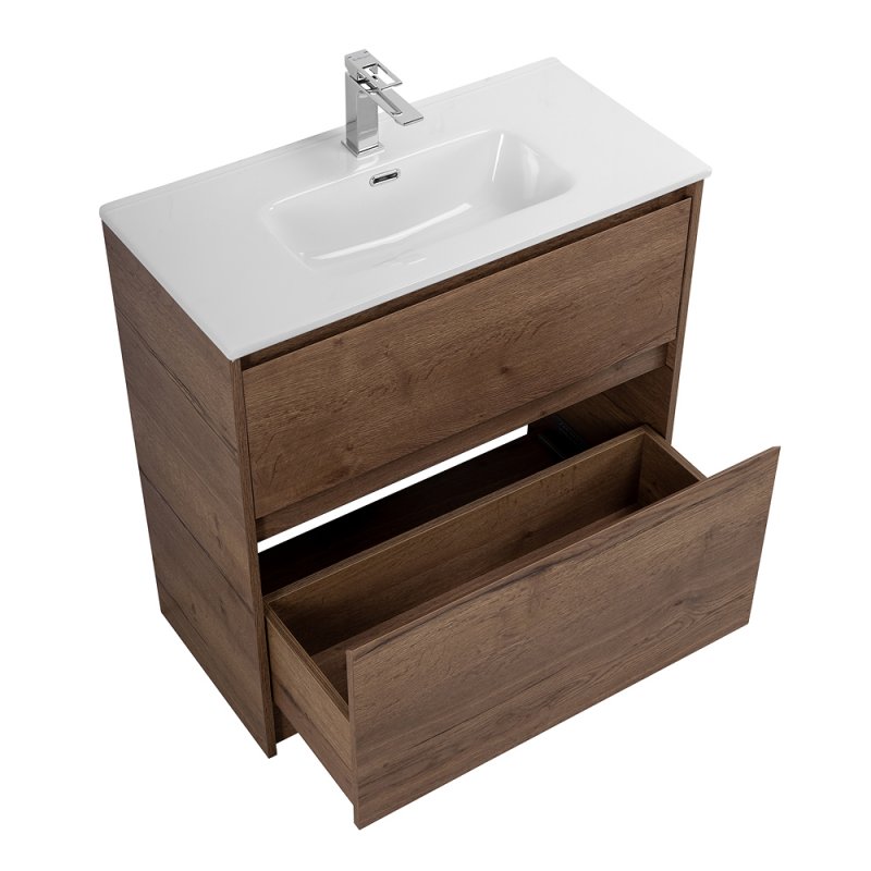 Тумба с раковиной напольная BelBagno KRAFT 39 70 Bianco Opaco, раковина белая