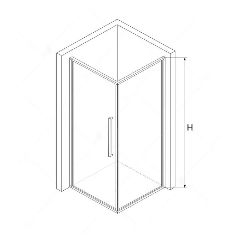 Душевой уголок RGW SV-43B, 06324308-014, 80 х 100 см прямоугольный, стекло прозрачное, черный