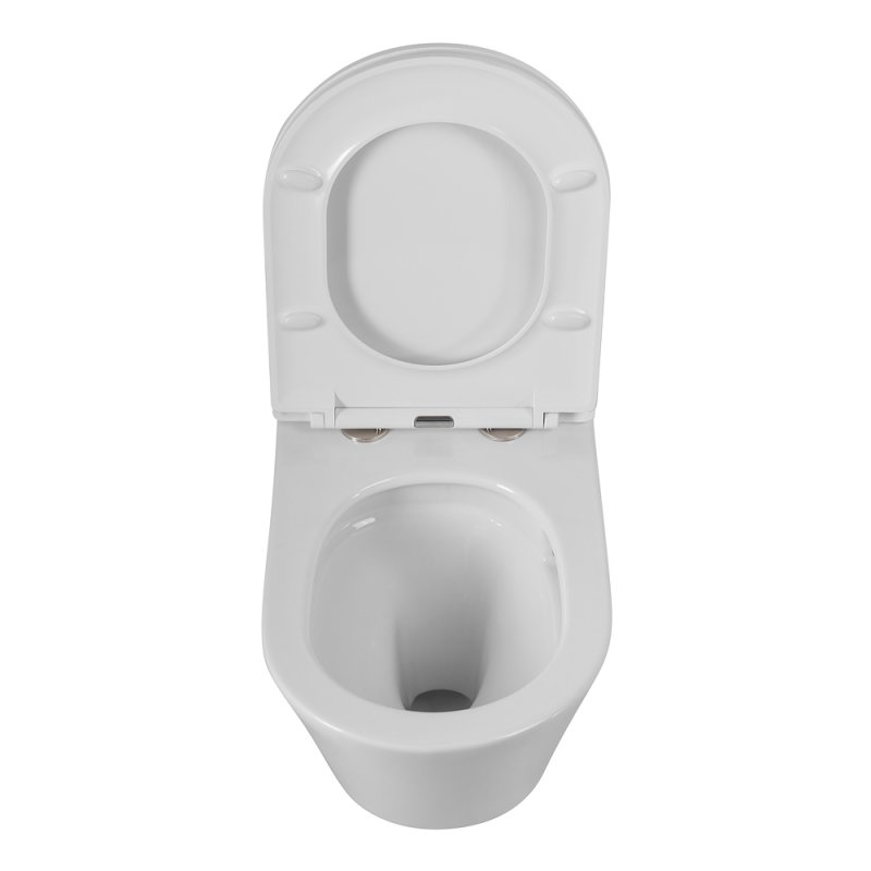 LINER Унитаз подвесной, безободковый с системой смыва "Торнадо", с сиденьем soft close, 49 см, CZR-38083-49-TH-TOR/SC