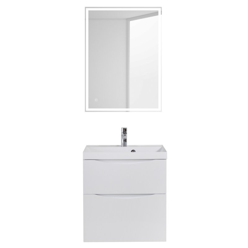 Тумба с раковиной подвесная BelBagno MARINO-H60 60 Rovere Nature, раковина белая