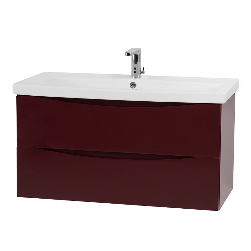 Тумба с раковиной подвесная BelBagno MARINO-CER 90 Rovere Bianco, раковина белая