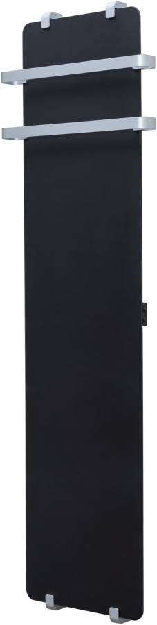 Полотенцесушитель электрический Allen Brau Infinity 160x44 с рейлингом 2.0 и креплением, серебро браш