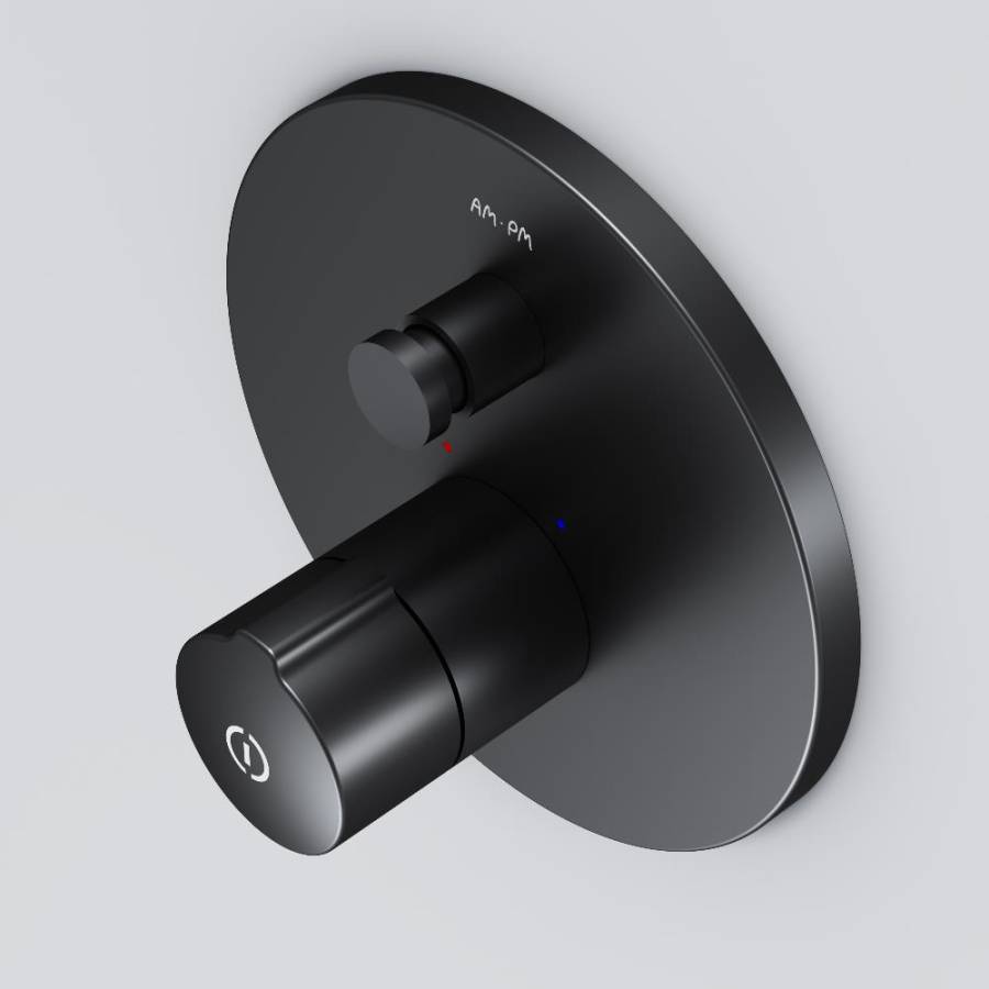 F85A45722 X-Joy TouchReel Смеситель д/ванны/душа, монтируемый в стену, чёрный, шт.