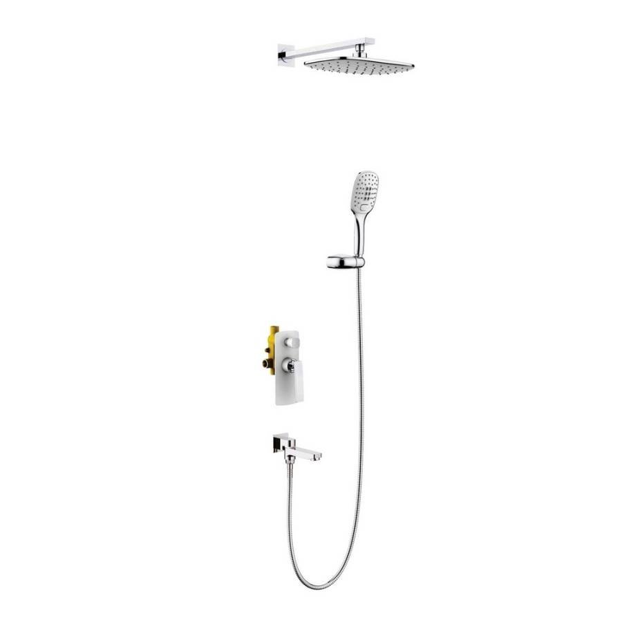 Душевая система Timo Helmi SX-4099/00-16SM скрытого монтажа, хром-белый