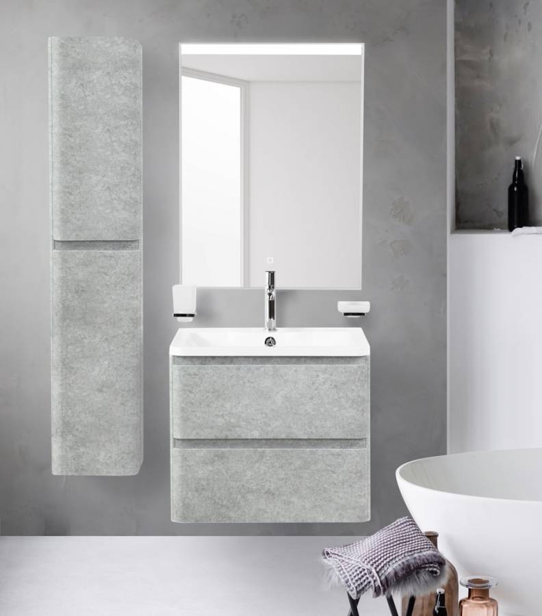 Тумба с раковиной подвесная BelBagno ALBANO 60 Pino Scania, раковина белая