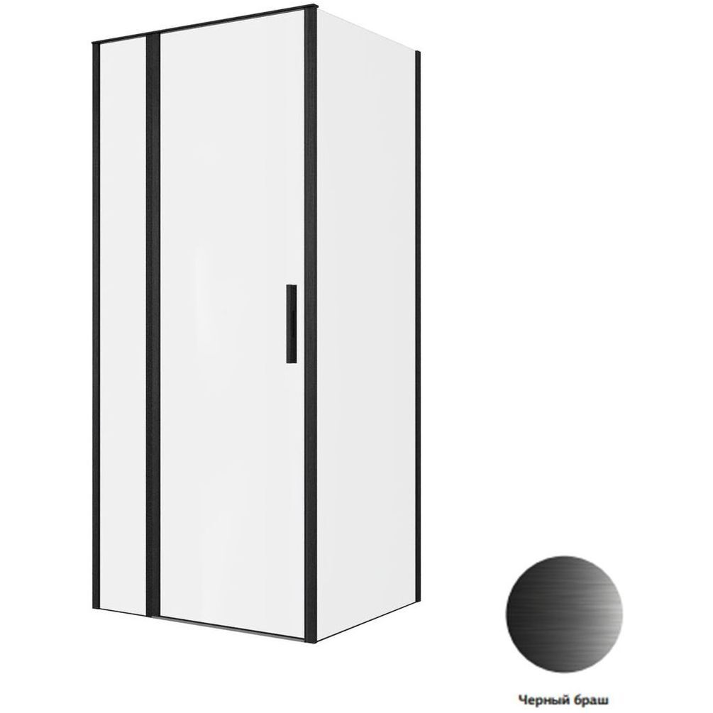 Душевой уголок Allen Brau Priority 90x80 3.31027.BBA + 3.31042.BBA черный браш