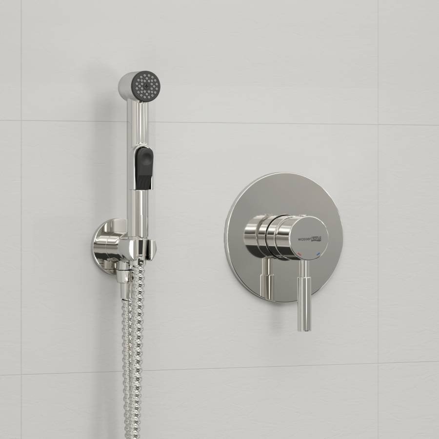 A04157 Встраиваемый комплект для биде со шлангом 120 см Wasserkraft