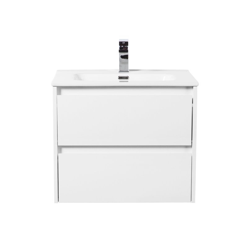 Тумба с раковиной подвесная BelBagno KRAFT 60 Rovere Nebrasca Nature, раковина белая