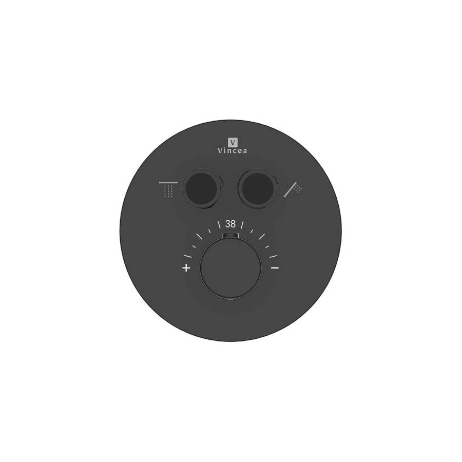 Душевой комплект Inspire VSFW-3I22MT2RMB встраиваемый, термостатический, двухрежимный, черный