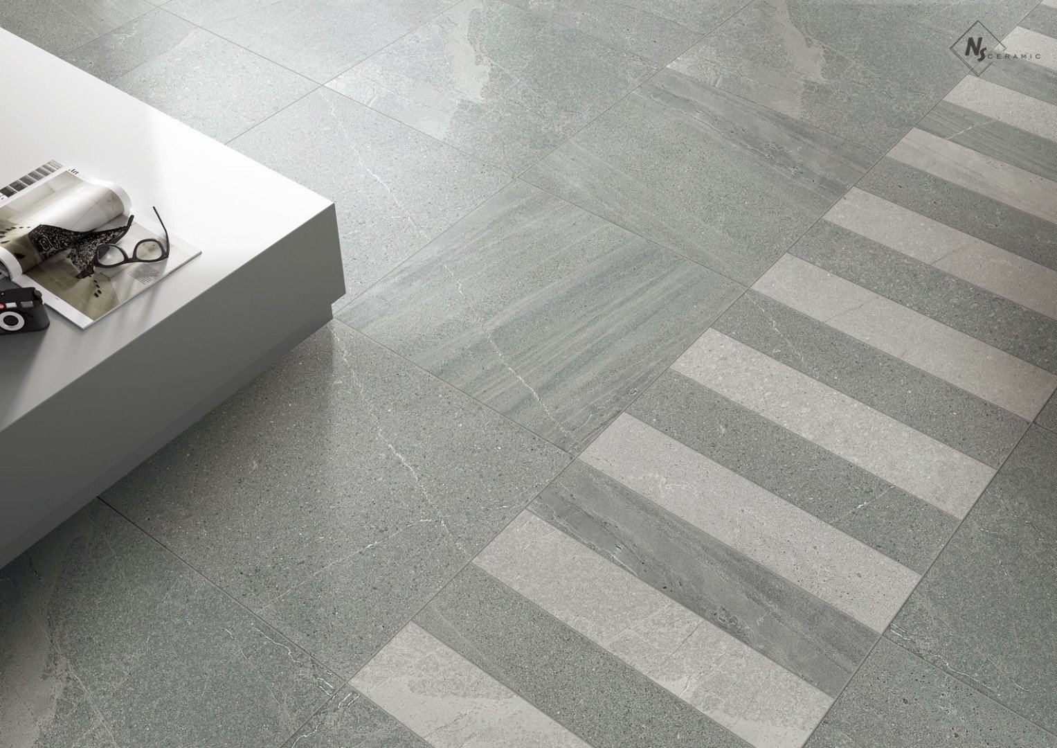 NS Ceramic Керамогранит с Эффектом Камня NSC6061 Grey 60x60 - керамическая плитка и керамогранит