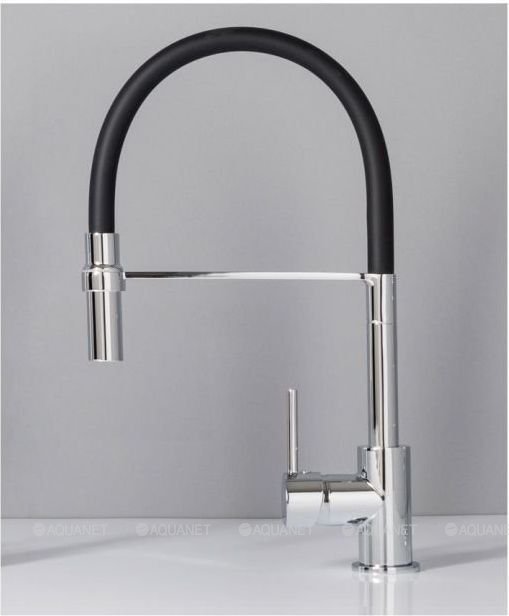 Смеситель для кухни Aquanet FF6215 черный