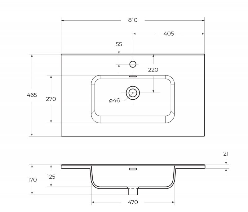 Керамическая раковина BelBagno BB-8099-80
