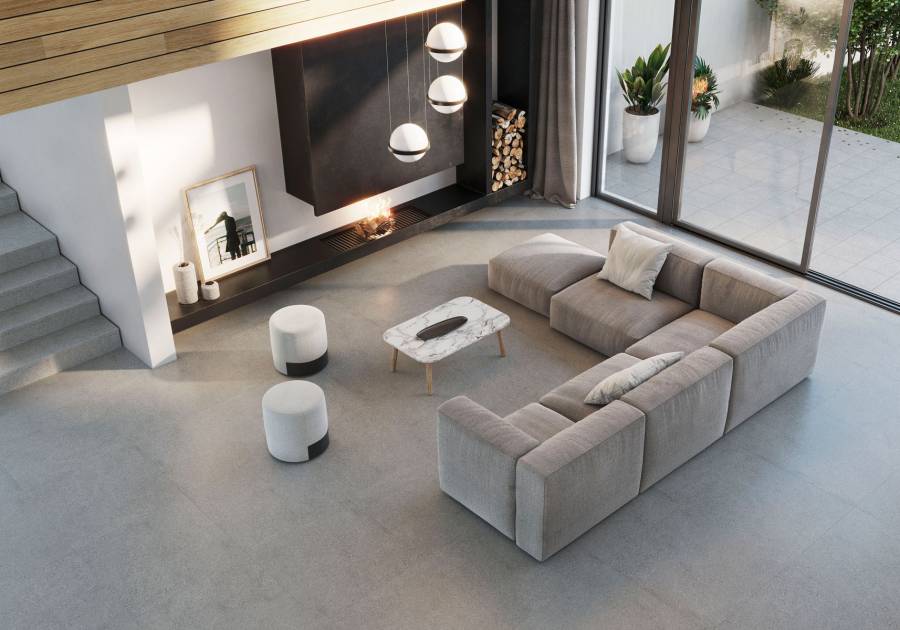 Противоскользящая плитка, BASE GRIS ANTISLIP 33х33, Milan