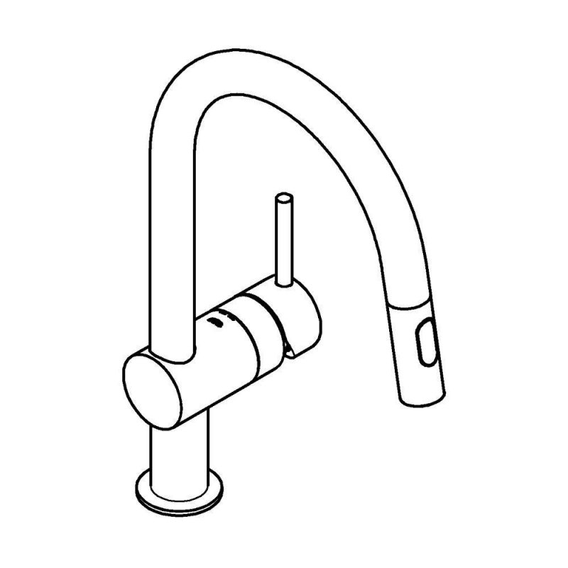 Смеситель для кухни Grohe Minta выдвижной излив хром (32321002)