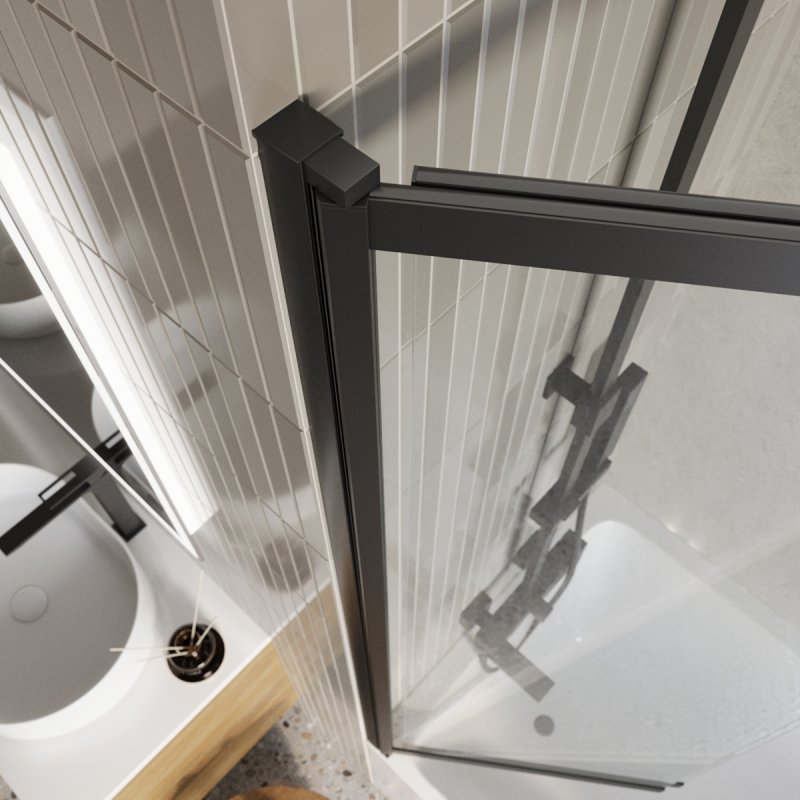 LUCE-VF-11-80/145-C-Cr Душевая шторка на ванну, Условный размер, мм:800x1450 Габариты с диапазоном регулировок, мм:800-815 