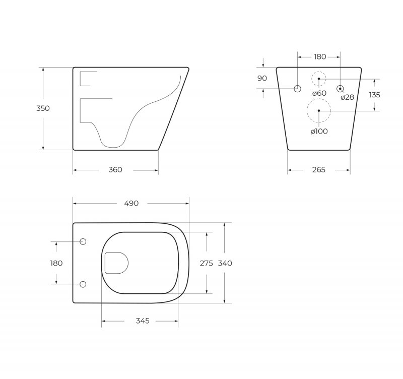Унитаз подвесной безободковый BelBagno ARDENTE-R BB520CHR