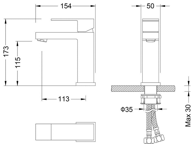 Смеситель Timo Selene 2061/17F для раковины