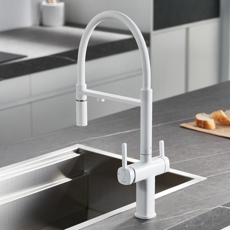 Смеситель для кухни с гибким изливом ROSE R358 R358C
