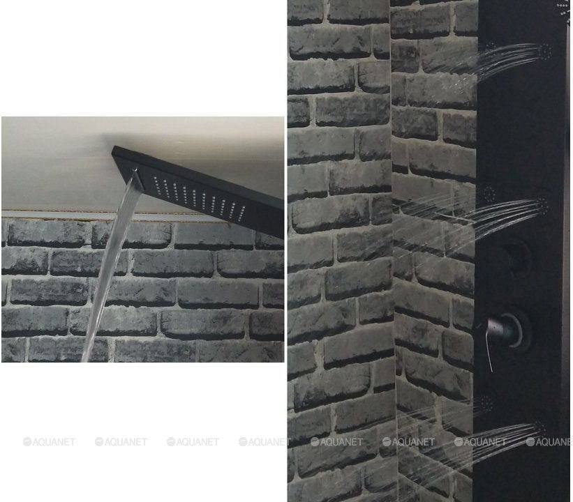 Душевая панель Galaxy Black с гидромассажем