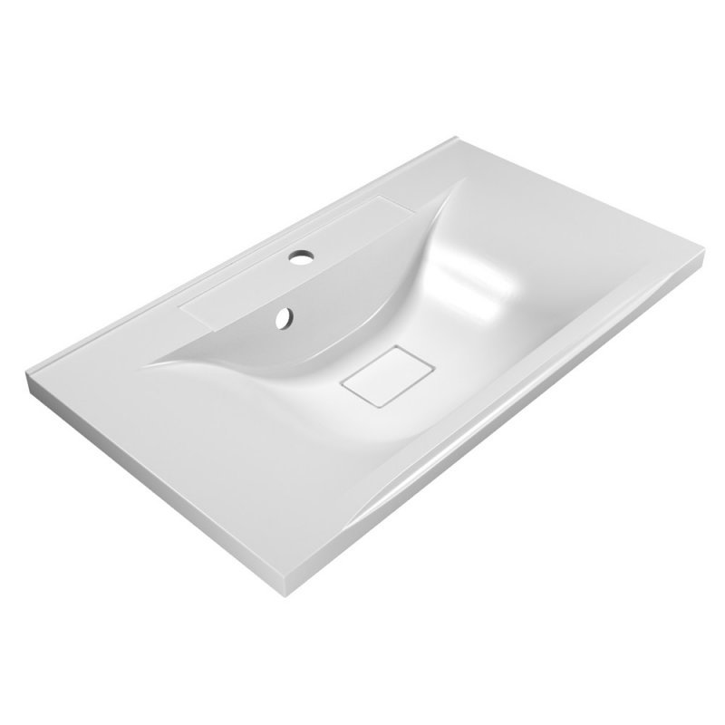 Тумба с раковиной подвесная BelBagno MARINO 80 Rovere Bianco, раковина белая