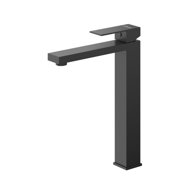 SLIDER-LC-IN-W0 Смеситель для накладной раковины однорычажный, без донного клапана, сатин