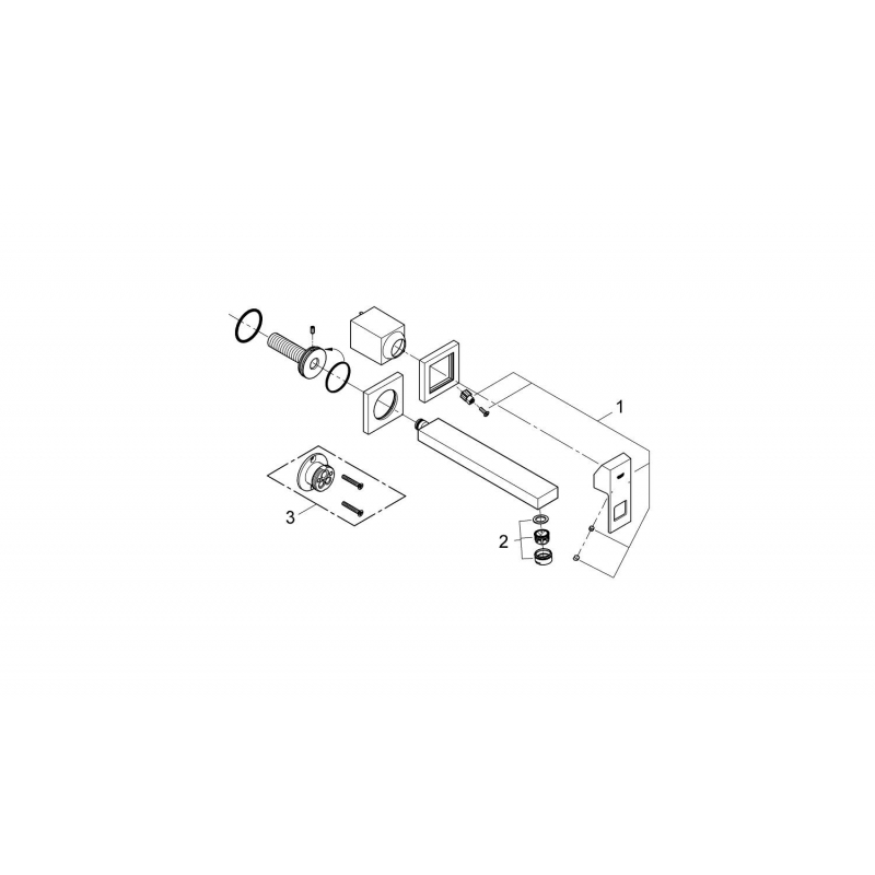 Смеситель для раковины Grohe Eurocube 23447000 хром
