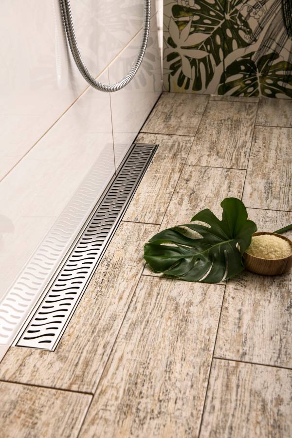Душевой лоток 95 см Creto Zigzag CRE-950 ZN-50 с решеткой, хром