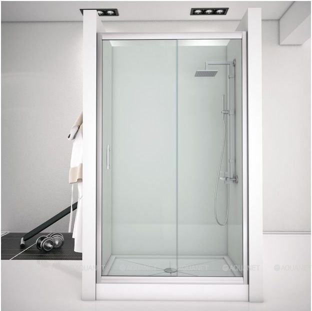 Душевая дверь Aquanet Alfa NAA6121 140, прозрачное стекло